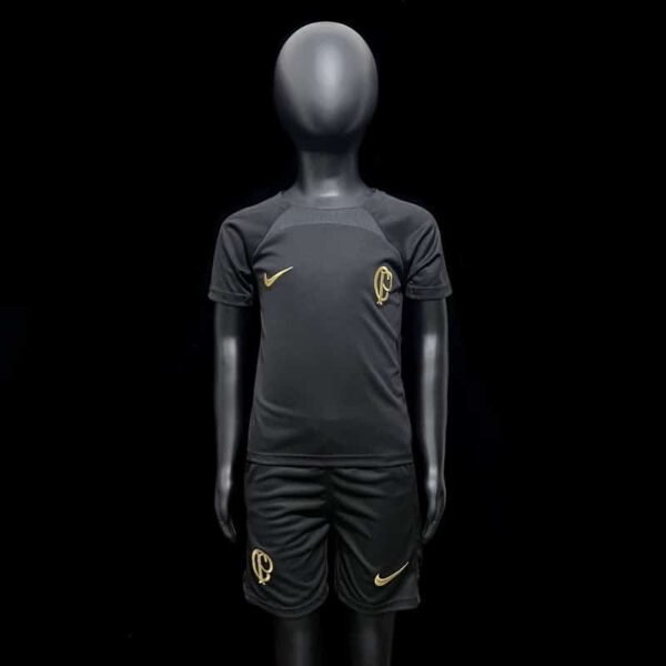 23∕24 KIDS Corinthians Training Suit Black 16-28 shorts with pockets