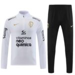 2023 Corinthians half zipper white training kit  S-XXL