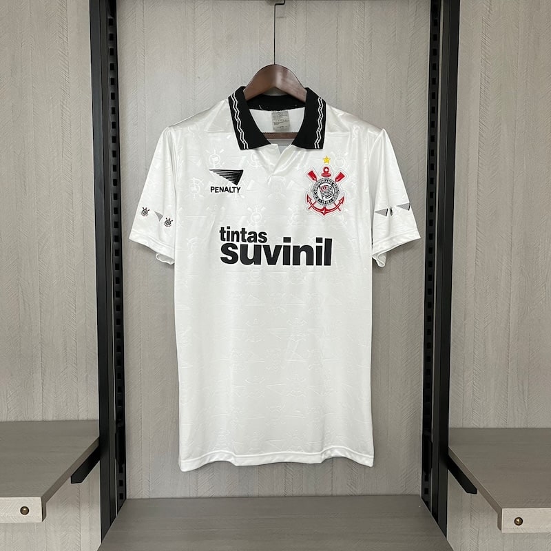 20240723083856-669f6c2048a49.jpg Retro 1996 Corinthians home S-2XL - Imagem 1