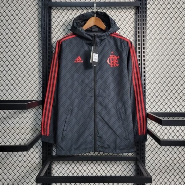 2022 Flamengo Windbreaker grey and white  S-XXL