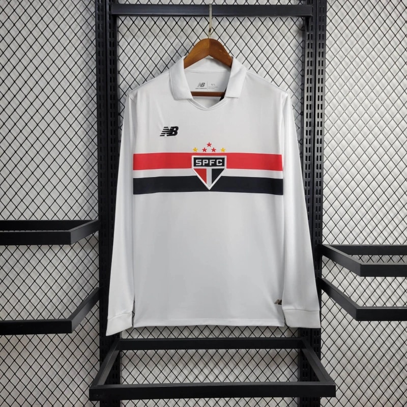 20240723144406-669fc1b6689d9.jpg 24/25 Sao Paulo home long sleeve S-XXL - Imagem 1