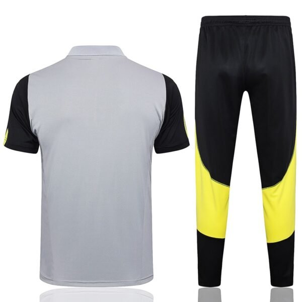 C1090# Flamengo training shirt POLO grey half zipper S-XXL - Image 2
