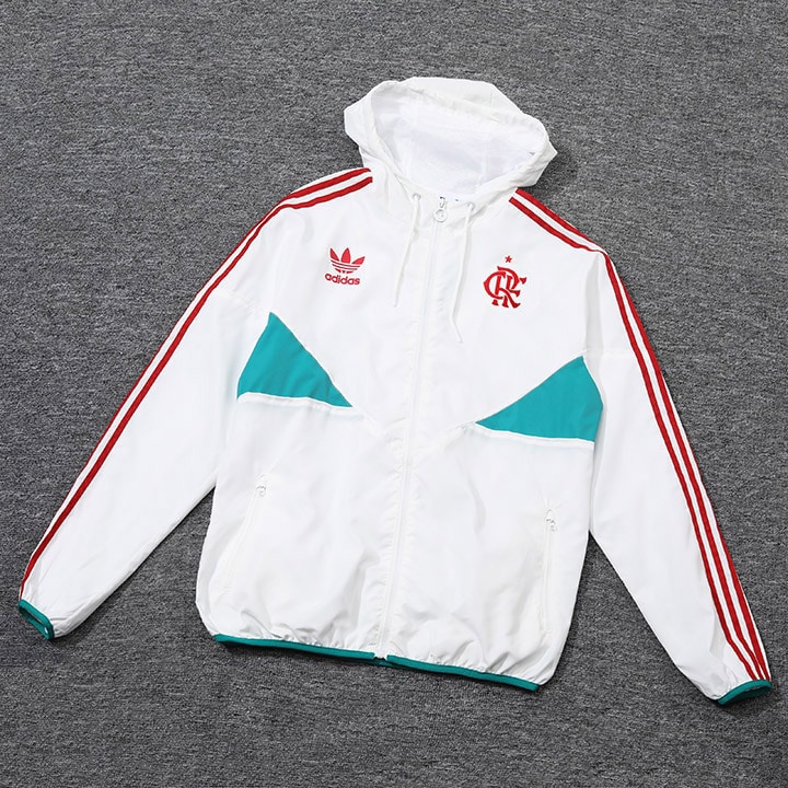 20240723225534-66a034e650f91.jpg 24/25 Flamengo Windbreaker white S-XXL - Imagem 1