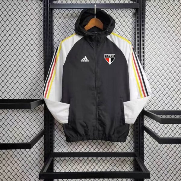 24/25 Sao Paulo Windbreaker black and white S-XXL