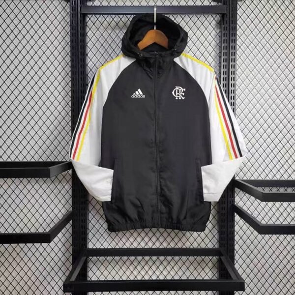 24/25 Flamengo Windbreaker black and white  S-XXL
