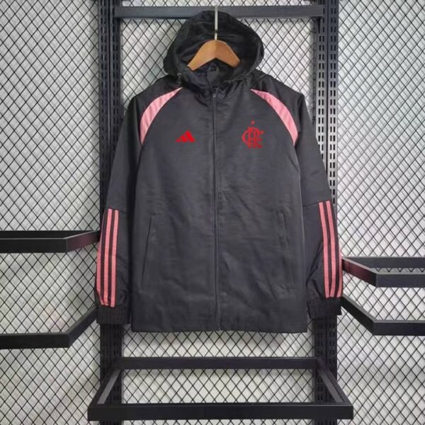 24/25 Flamengo Windbreaker grey and pink  S-XXL