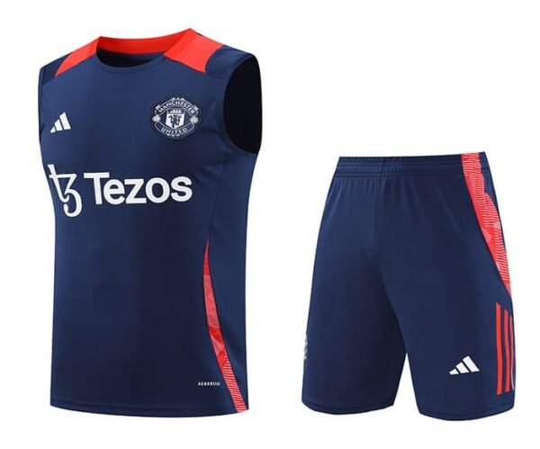 24/25 M-U united deep blue vest  kit S-XXL