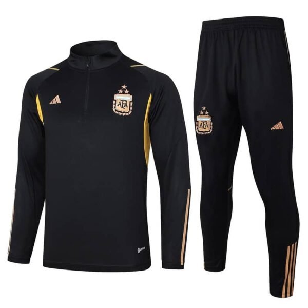 B764 23/24 half zipper Argentina Black  kit S-XXL