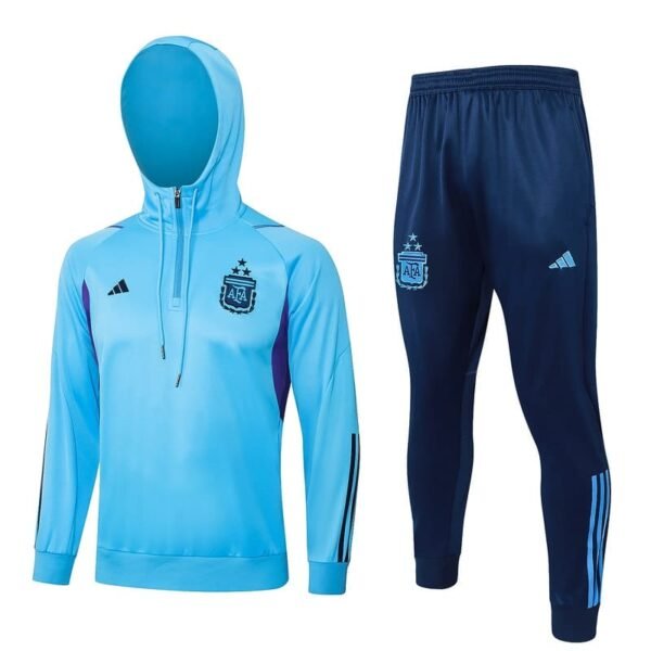 F502 23/24 Argentina half zipper light blue with cap kit S-XXL