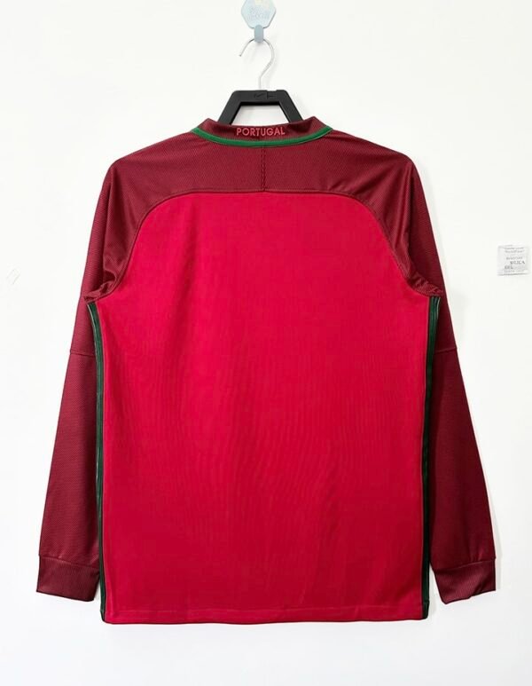 2016 Retro Portugal home long sleeve S-XXL - Image 2