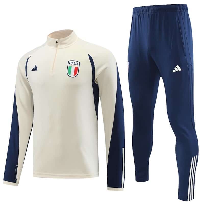 20240723083325-669f6ad5eb6bf.jpg 23/24 Italy beige training shirts S-2XL - Imagem 1