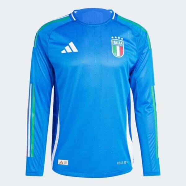 2024 ITALY LONG SLEEVE HOME AUTHENTIC JERSEY S-2XL