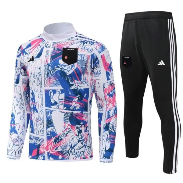 22-23 Japan special white half zipper training suit  size S-2XL