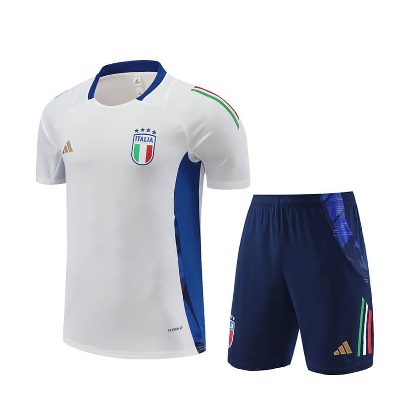 20240723144206-669fc13eec4eb.jpg 24/25 Italy white training suit short sleeve Size S-XXL - Imagem 1