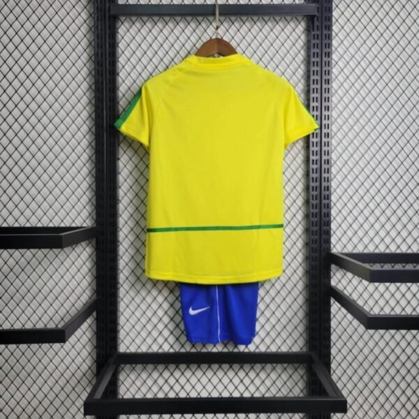 Retro Kids-2002 Brazil Home SIZE 16-28 - Image 2