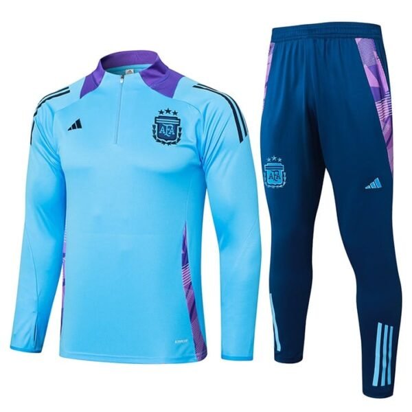 B810# 24/25 Argentina half zipper lake blue S-2XL