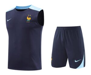 24/25 French Blue  Training kit  deep blue vest  S-XXL