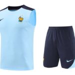24/25 French Blue Training kit light blue vest S-XXL