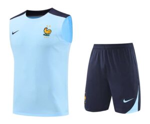 24/25 French Blue Training kit light blue vest S-XXL