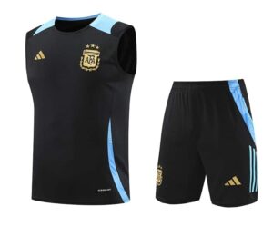 24/25 Argentina training suit kit black vest S-XXL
