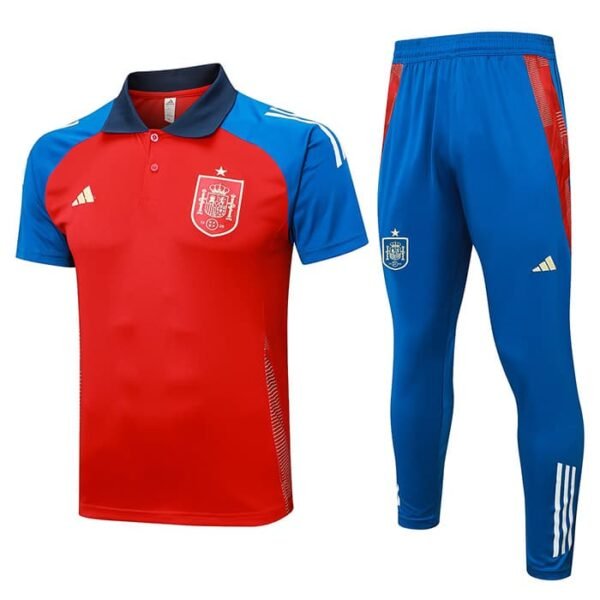 C1101 24/25 Spain red training suit polo kit S-XXL