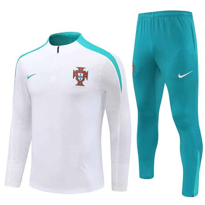 20240724000131-66a0445b27e22.jpg 24/25 Portugal white training suit Size S-XXL - Imagem 1