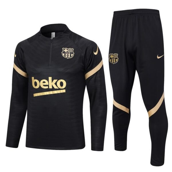 B652 # 23/24 half zipper Barcelona black S-XXL