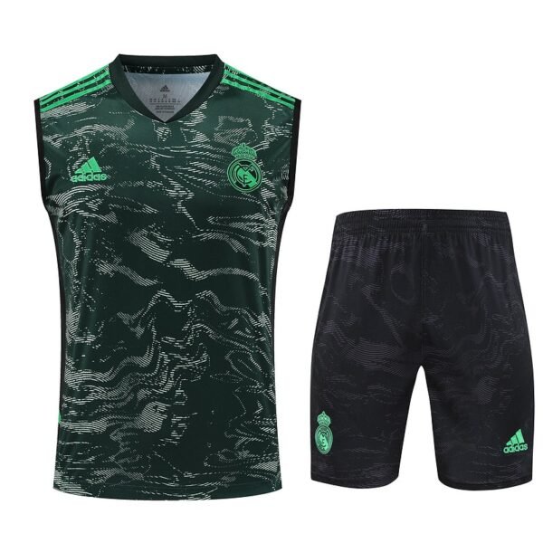 D819 # 23/24 Real Madrid vest green taining suit  S-XXL