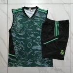 D819 # 23/24 Real Madrid vest green taining suit  S-XXL - Imagem 3
