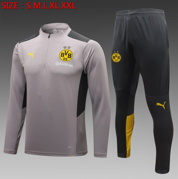 E689 # 23/24 half zipper Dortmund gray  KID KIT 10-18