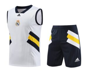 23/24 Real Madrid vest WHITE  retro taining suit  S-XXL QS109