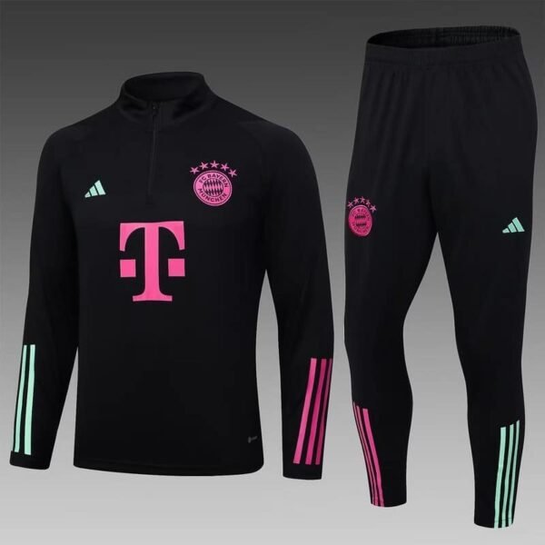 B710 23/24 half zipper Bayern black taining suit  S-XXL