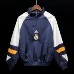 Half zipper Windbreaker Real Madrid Blue S-XXL