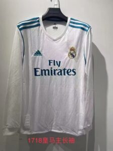 17/18 Real Madrid home long sleeve S-XXL