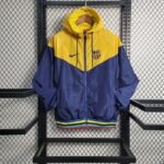 23/24 player windbreaker Barcelona Royal Blue Yellow Size S-XXL