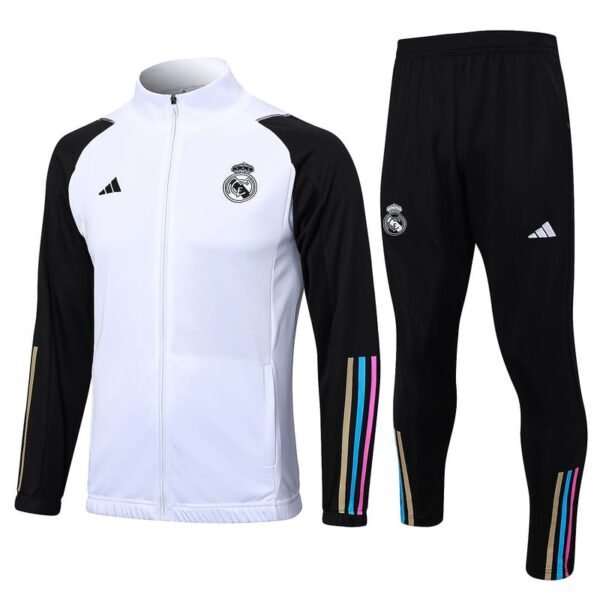 A674# 23/24 long zipper  Real Madrid white kit S-XXL