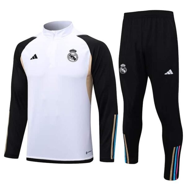 B669# 23/24 half zipper Real Madrid whie kit S-XXL