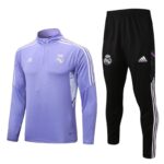 B601# 22/23 half zipper Real Madrid purple  kit S-XXL