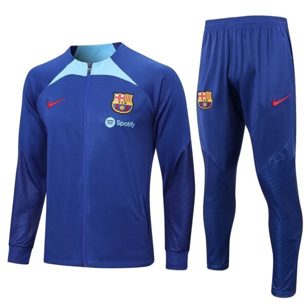 A606  22/23 Barcelona long zipper training kit blue S-XXL