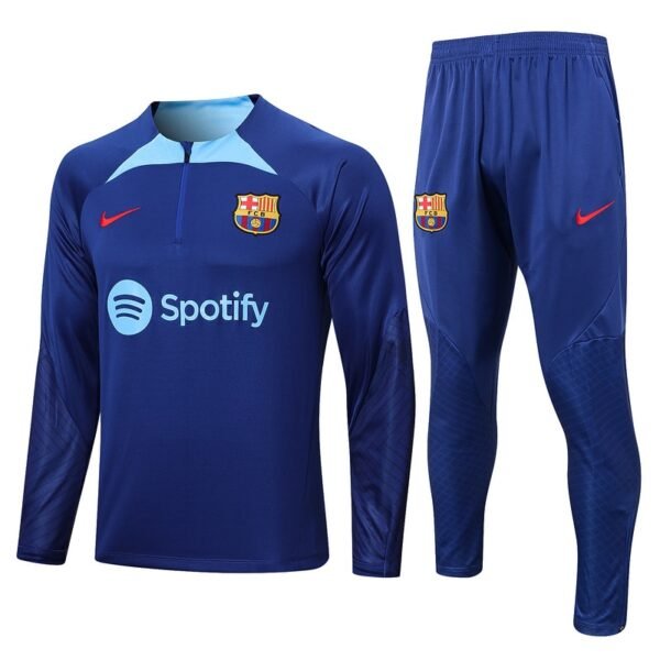 B603# 22/23 half zipper Barcelona blue kit S-XXL