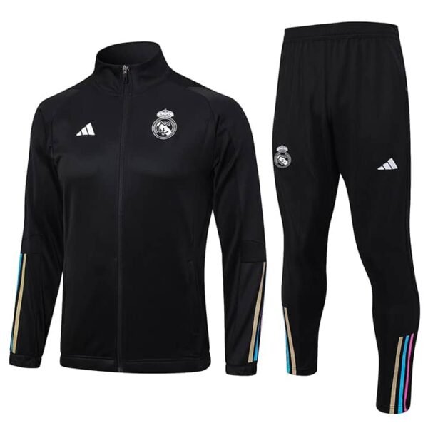 A679# 23/24 Real Madrid Long zipper  black S-2XL
