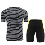 D905# 23/24 Juventus black and white  vest suit S-XXL - Imagem 4