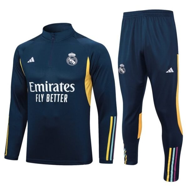 B683 23/24 half zipper Real madrid black  S-XXL