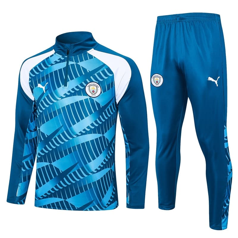20240722152422-669e79a6443e4.jpg B716 23/24 half zipper manchester city blue kit S-XXL - Imagem 1