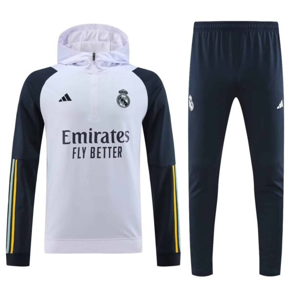 23/24 half zipper Real madrid white with cap S-XXL