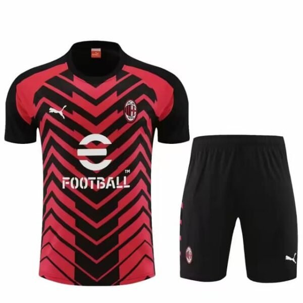 23/24 AC milan red and black suit S-XXL