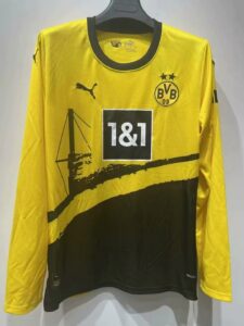 2323 Dortmund home long sleeves soccer jersey size S-2XL
