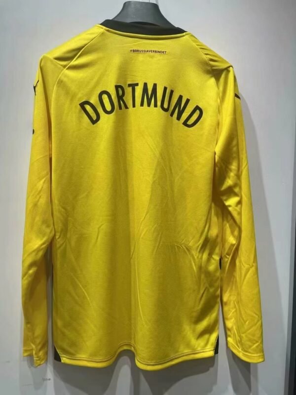 2323 Dortmund home long sleeves soccer jersey size S-2XL - Image 2