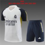 23/24 Real madrid kids size white 16-28 shorts with pockets
