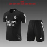 23/24 Real madrid kids size black 16-28 shorts with pockets